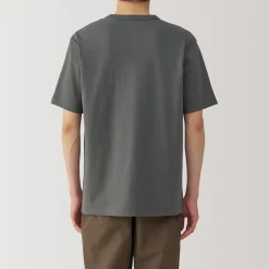 Best Muji T‐shirt en jersey de coton épais manches courtes pour homme