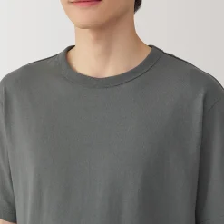 Best Muji T‐shirt en jersey de coton épais manches courtes pour homme