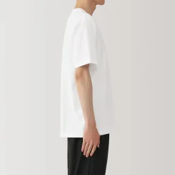 Best Muji T‐shirt en jersey de coton épais manches courtes pour homme