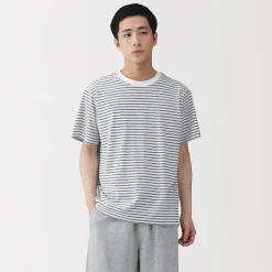 Discount Muji T‐shirt en jersey pour homme ‐ Rayé