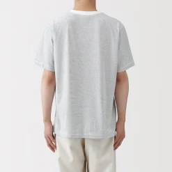 Discount Muji T‐shirt en jersey pour homme ‐ Rayé