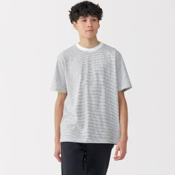 Best Muji T‐shirt en jersey pour homme ‐ Rayé
