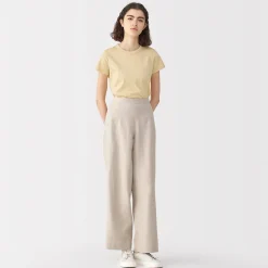 Muji T‐shirt en lin et coton pour femme