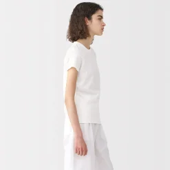 Muji T‐shirt en lin et coton pour femme