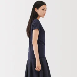Muji T‐shirt en lin et coton pour femme