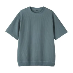 Discount Muji T-shirt en tissu gaufré Quick Dry pour homme