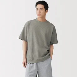 Discount Muji T-shirt en tissu gaufré Quick Dry pour homme
