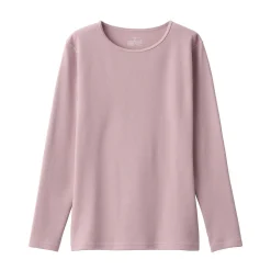 Online Muji T‐shirt manches longues col rond en coton et laine chauds pour femme