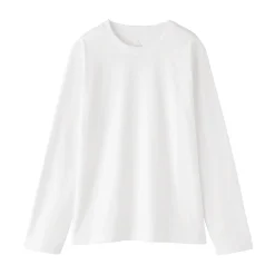 Clearance Muji T‐shirt manches longues en coton mélangé pour femme