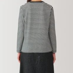 Clearance Muji T‐shirt manches longues en coton mélangé pour femme