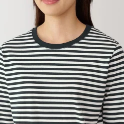 Clearance Muji T‐shirt manches longues en coton mélangé pour femme