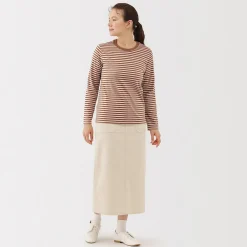 Clearance Muji T‐shirt manches longues en coton mélangé pour femme