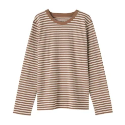 Clearance Muji T‐shirt manches longues en coton mélangé pour femme