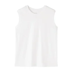 Discount Muji T-shirt sans manches en jersey pour femme
