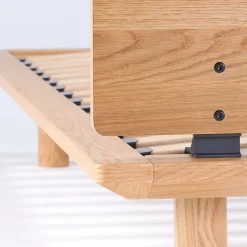 Best Muji Tête de lit plateforme double en chêne