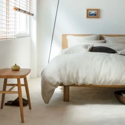 Best Muji Tête de lit plateforme double en chêne