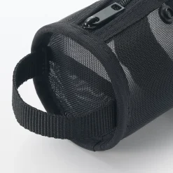 Online Muji Étui en maille de nylon Noir