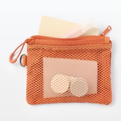 New Muji Étui en polyester à double fermeture éclair S Gris