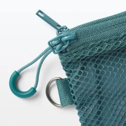 New Muji Étui en polyester à double fermeture éclair S Gris