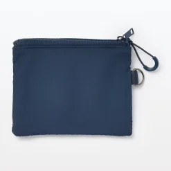 New Muji Étui en polyester à double fermeture éclair S Gris