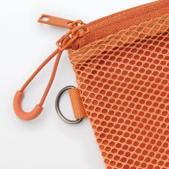 New Muji Étui en polyester à double fermeture éclair S Gris