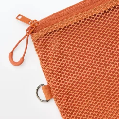 Sale Muji Étui en polyester à double fermeture éclair L