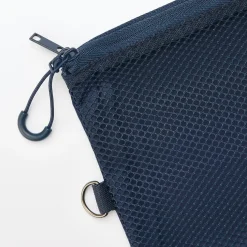 Sale Muji Étui en polyester à double fermeture éclair L