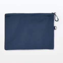 Sale Muji Étui en polyester à double fermeture éclair L