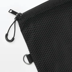 Sale Muji Étui en polyester à double fermeture éclair L