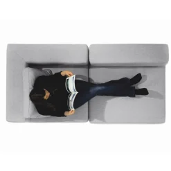 Hot Muji Unité d'angle de canapé modulable ‐ Gris (Dont Eco‐part. 6,50 €)