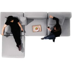 Hot Muji Unité de canapé modulable noir/marron (Dont Eco‐part. 5,50 €)