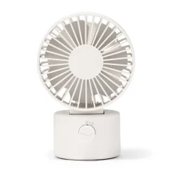 Outlet Muji Ventilateur de bureau oscillant port USB Blanc