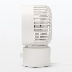 Outlet Muji Ventilateur de bureau oscillant port USB Blanc