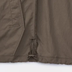 Outlet Muji Veste à capuche déperlante et compacte en nylon pour femme