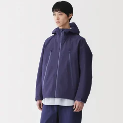 Clearance Muji Veste à capuche déperlante et respirante pour homme