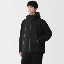 Clearance Muji Veste à capuche déperlante et respirante pour homme