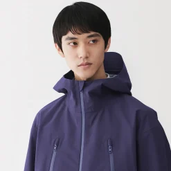Clearance Muji Veste à capuche déperlante et respirante pour homme