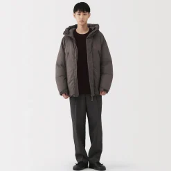 Hot Muji Veste à capuche en duvet pour homme