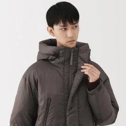 Hot Muji Veste à capuche en duvet pour homme