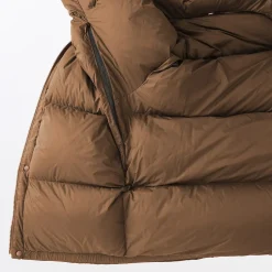 Discount Muji Veste à capuche en duvet pour homme – Marron Moka