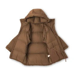 Discount Muji Veste à capuche en duvet pour homme – Marron Moka