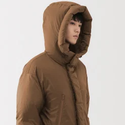 Discount Muji Veste à capuche en duvet pour homme – Marron Moka