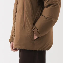 Discount Muji Veste à capuche en duvet pour homme – Marron Moka