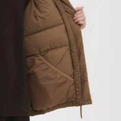 Discount Muji Veste à capuche en duvet pour homme – Marron Moka