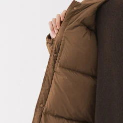 Discount Muji Veste à capuche en duvet pour homme – Marron Moka
