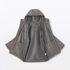 Hot Muji Veste à capuche en polyester déperlante pour homme