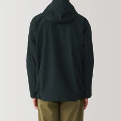 Hot Muji Veste à capuche en polyester déperlante pour homme