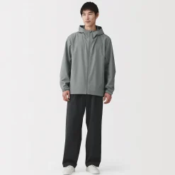 Discount Muji Veste à capuche en polyester déperlante pour homme