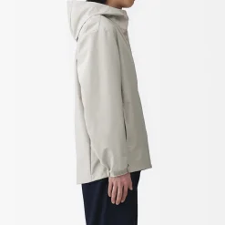 Discount Muji Veste à capuche en polyester déperlante pour homme