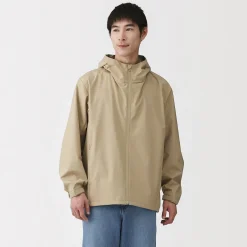 Discount Muji Veste à capuche en polyester déperlante pour homme